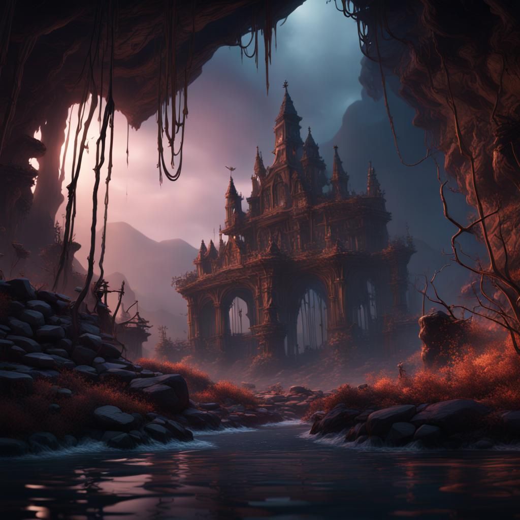Fantastical Limbo Concept Art in Deep Color