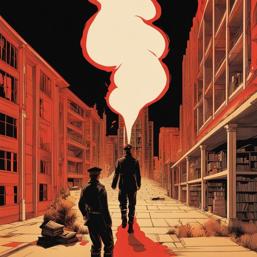 Fahrenheit 451 AI Image