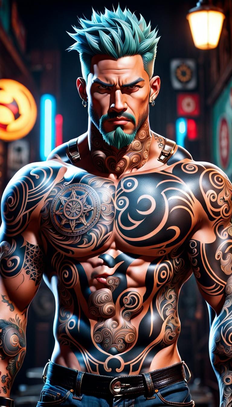 Animation Tattoo Maniac: Hyperdetailed Body Art