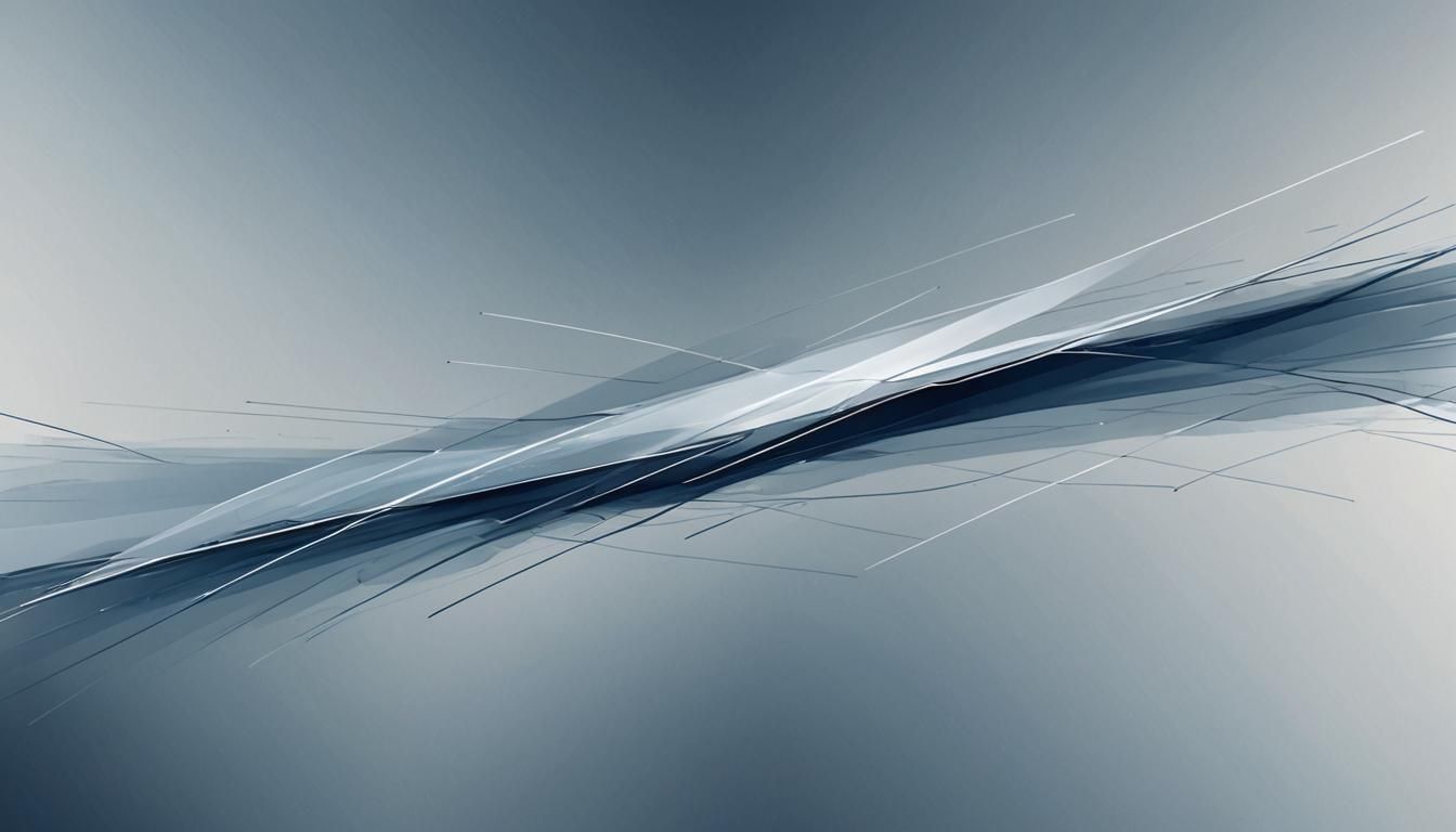 Abstract Expressionism: Bending Line on Gradient Background