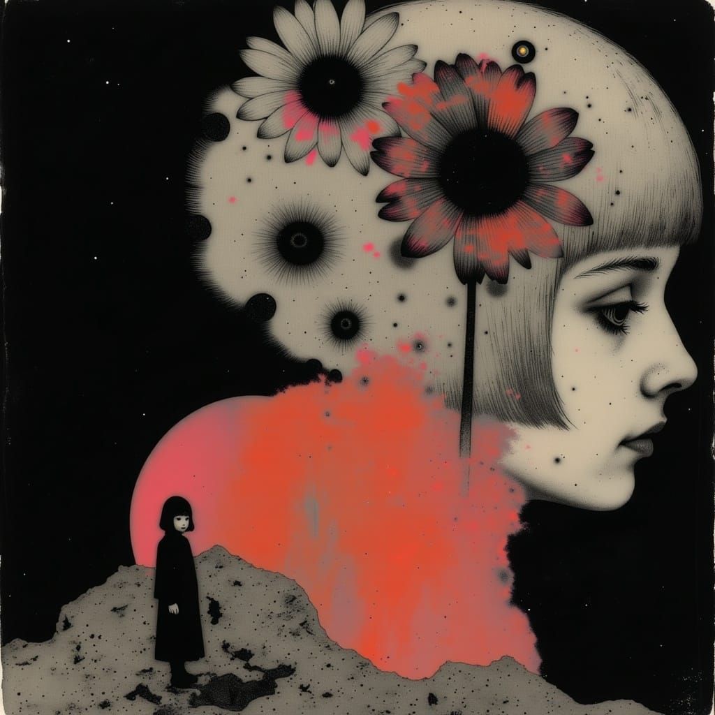 Bohemian Woman in Splendid Daisies, Inspired by J. C. Leyend...