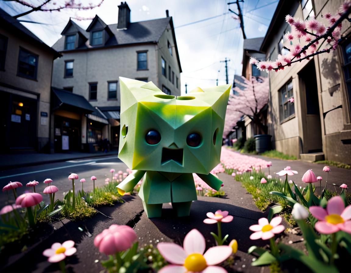 Gummigami Anthromorph's Springtime Sneeze in Pinhole Town
