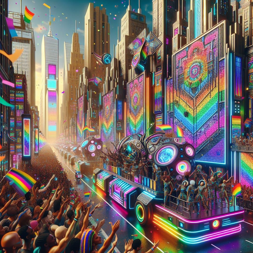 Afrofuturistic NYC Pride Celebration in 8K