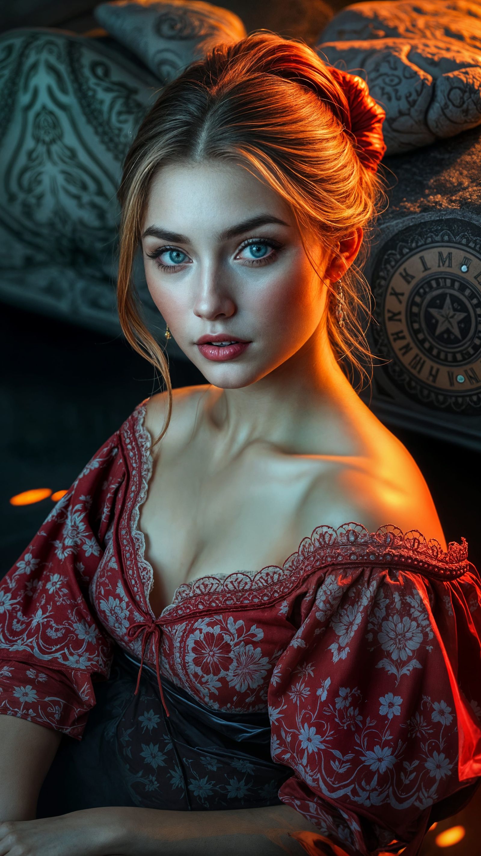 высокая 18-летняя блондинка с характерной славянской внешнос...