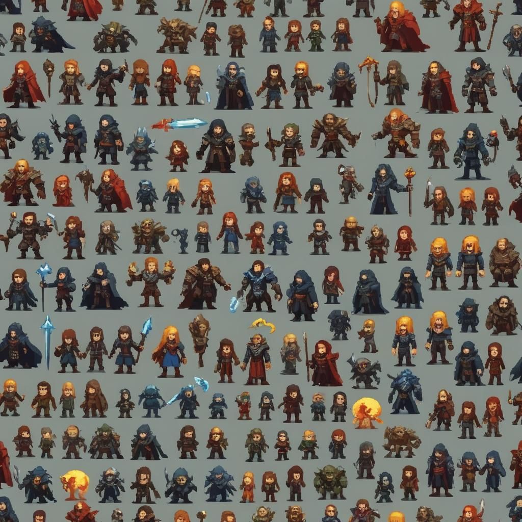 Castlevania-WoW Style Pixel Art Game Sprites