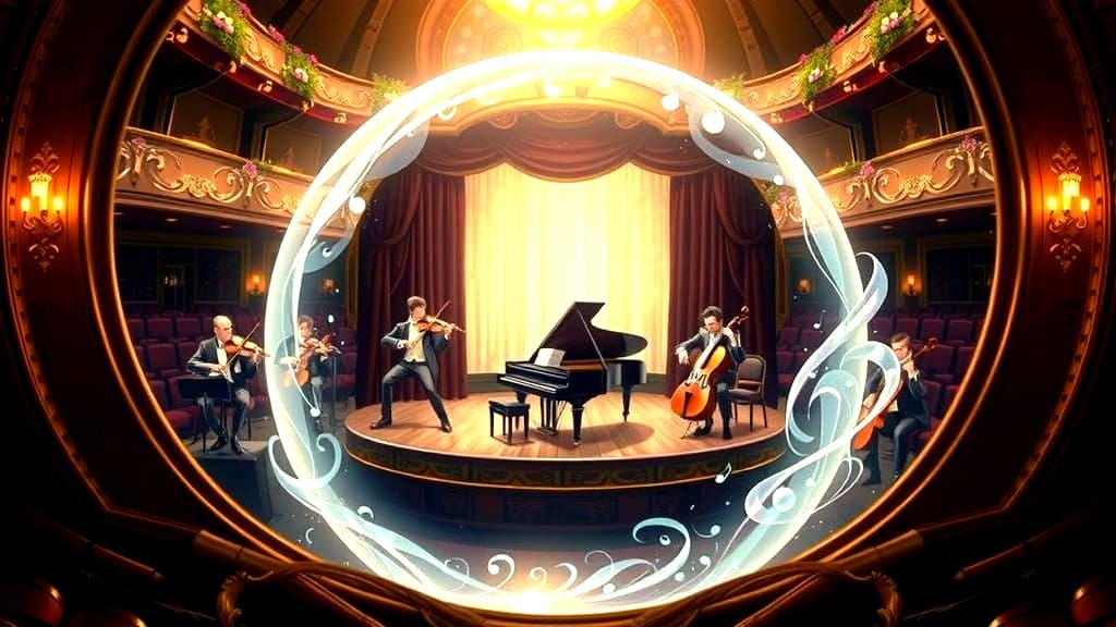 Orchestral Serenity within Crystal Ball