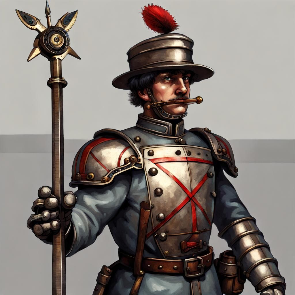 Clockwork Soldier with Halberd