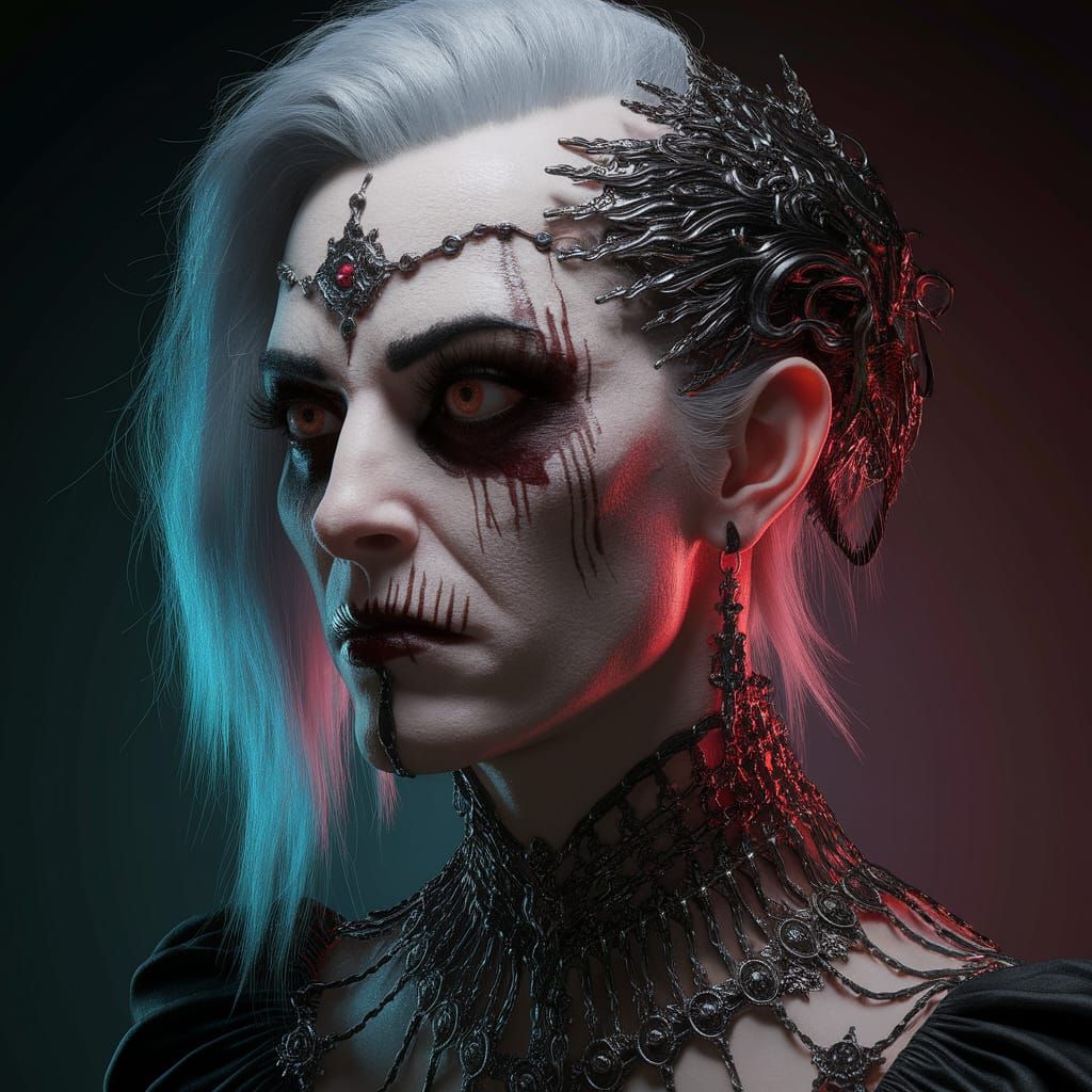 Gothic Macabre Dark Fantasy Hyperrealistic Art