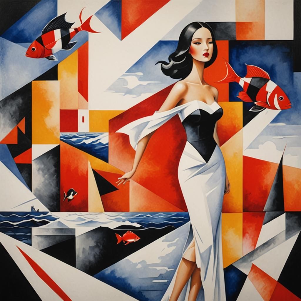 minimalism DREAM SEA art MODERN CUBISM