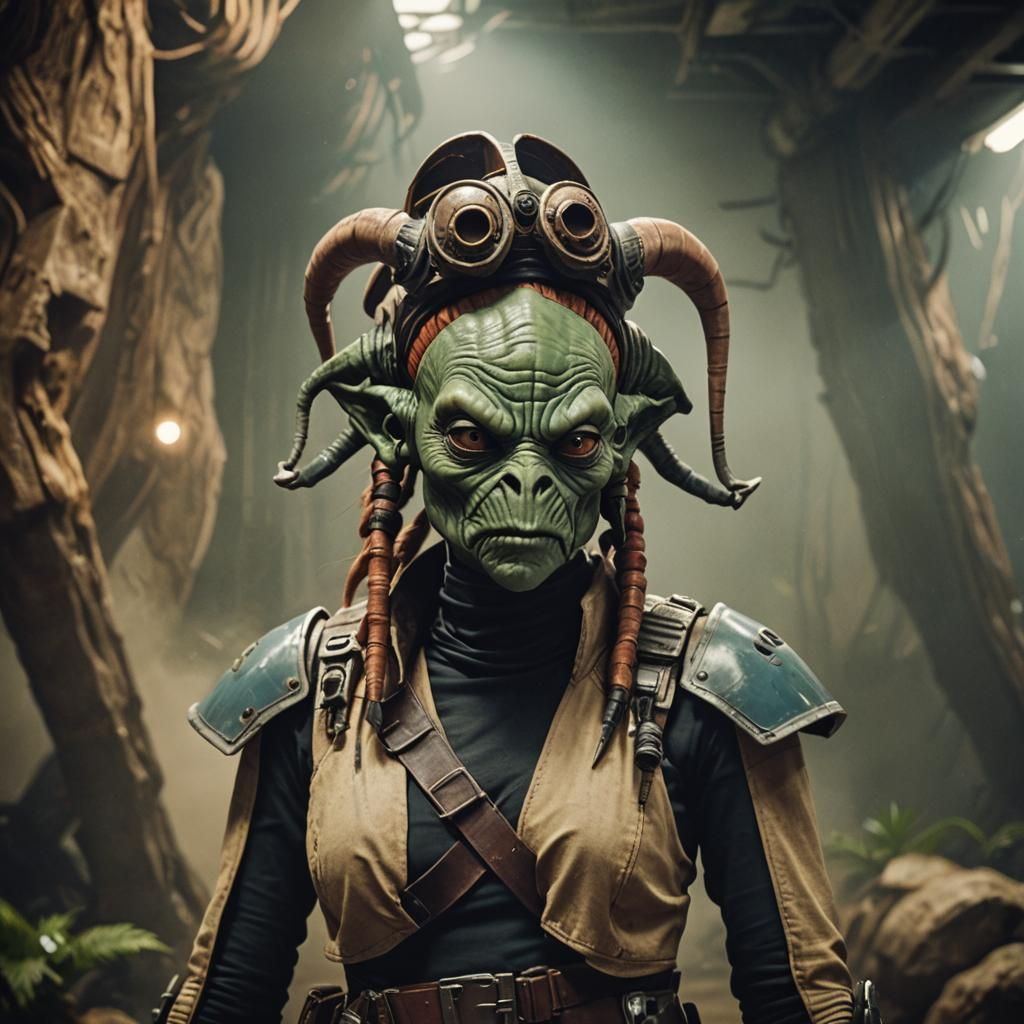 Cinematic Space Pirate Hybrid Creature