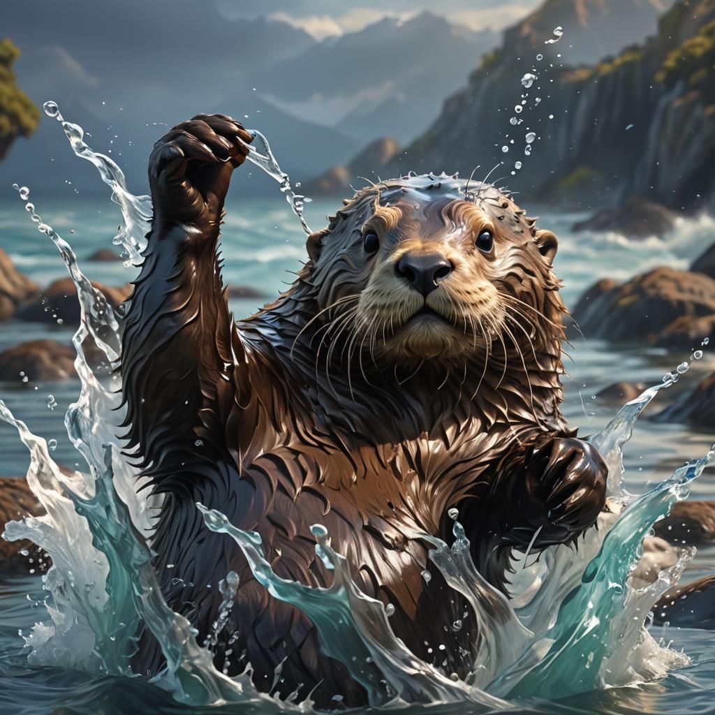 Splish, Splashing Otter