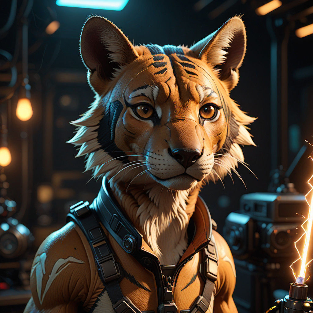 Buff Tasmanian Tiger Pokémon Confronts High-Tech Team Rocket...