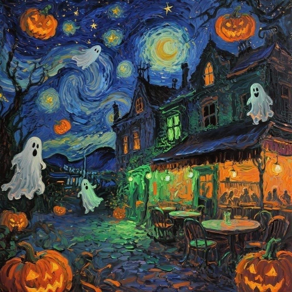 Halloween NightCafe Art Style
