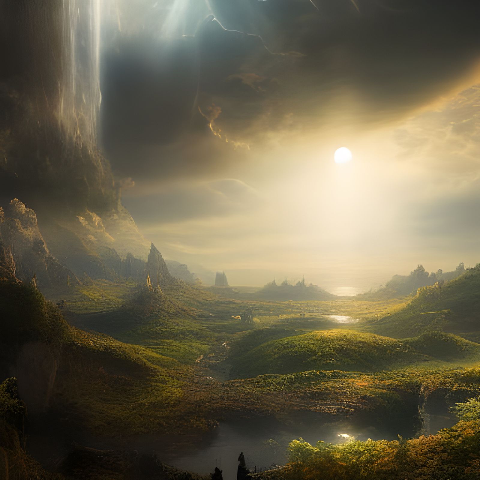 Epic Cinematic Digital Matte Painting of Light