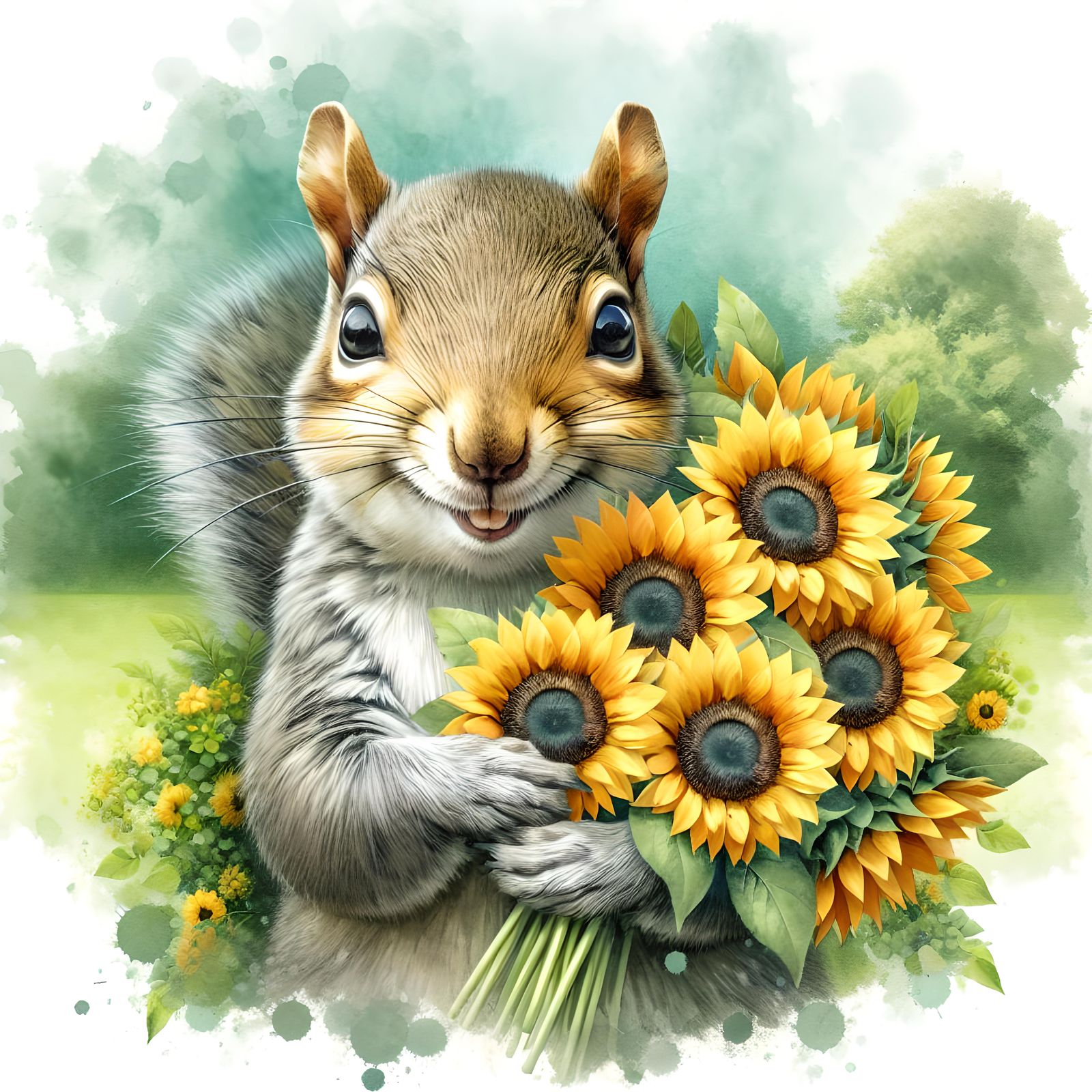 Daily Challenge #648: Masterpiece Monday - A squirrel holdin...