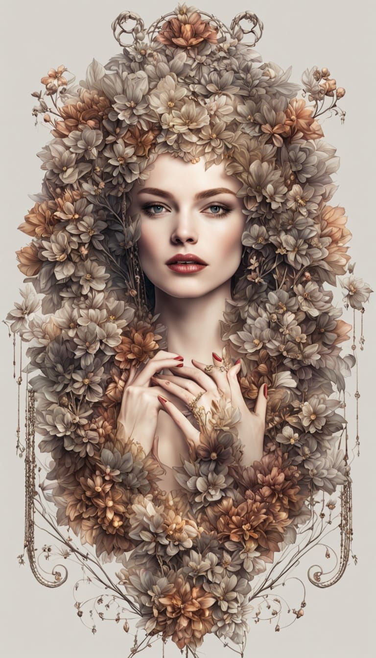 AI's Internal Image Creation Structure and Metrics