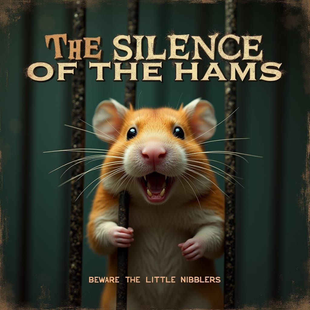 The Silence of the Hams: 'A humorous parody movie poster in ...