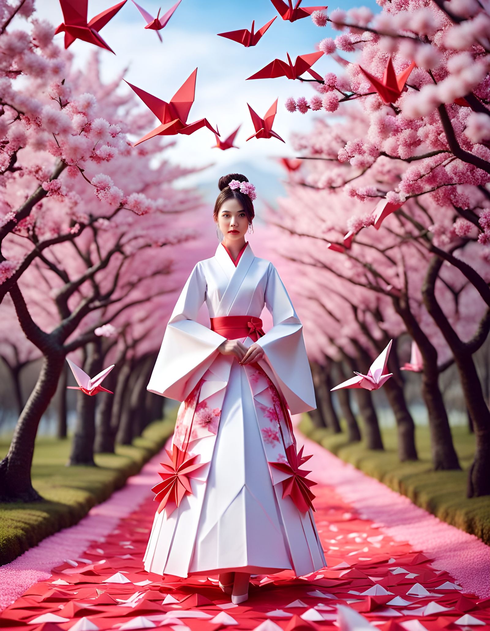 Origami Gown: Maximalist Papercraft Fashion