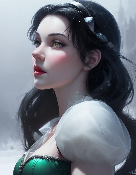 Dark Disney Snow White with Glass Apple