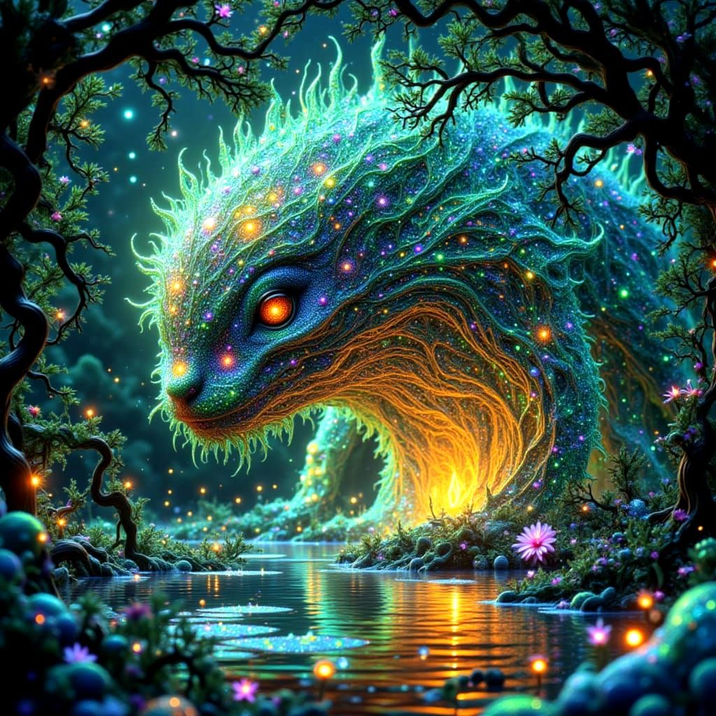 Gargantuan Grid Beast Morphs a Portal