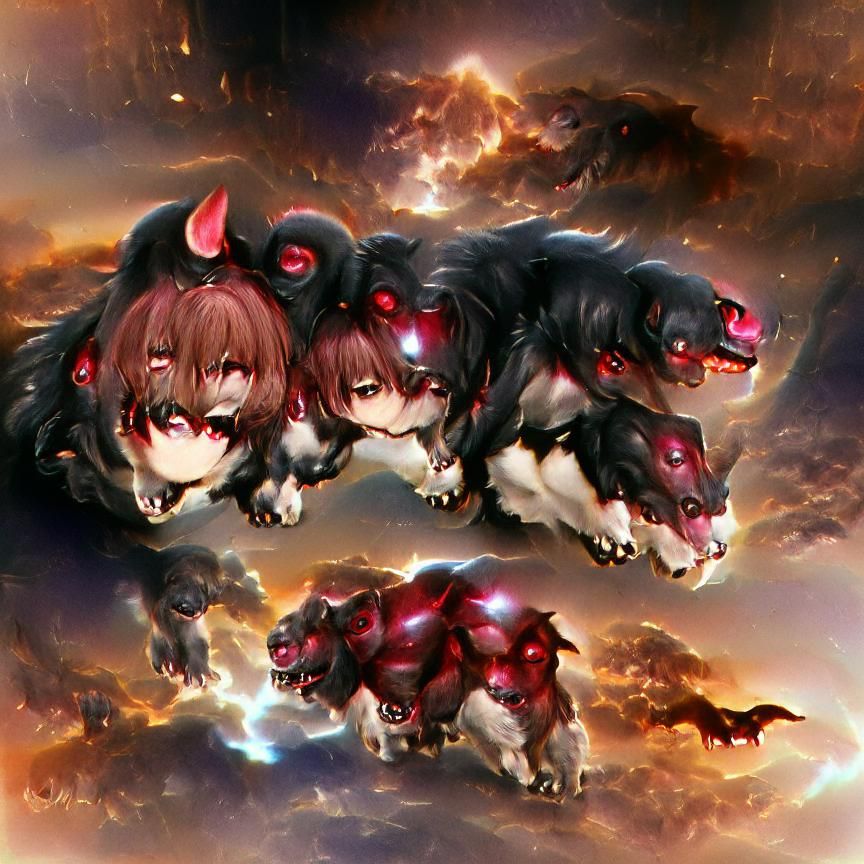 Three-Headed Cerberus, Guardian of the Underworld