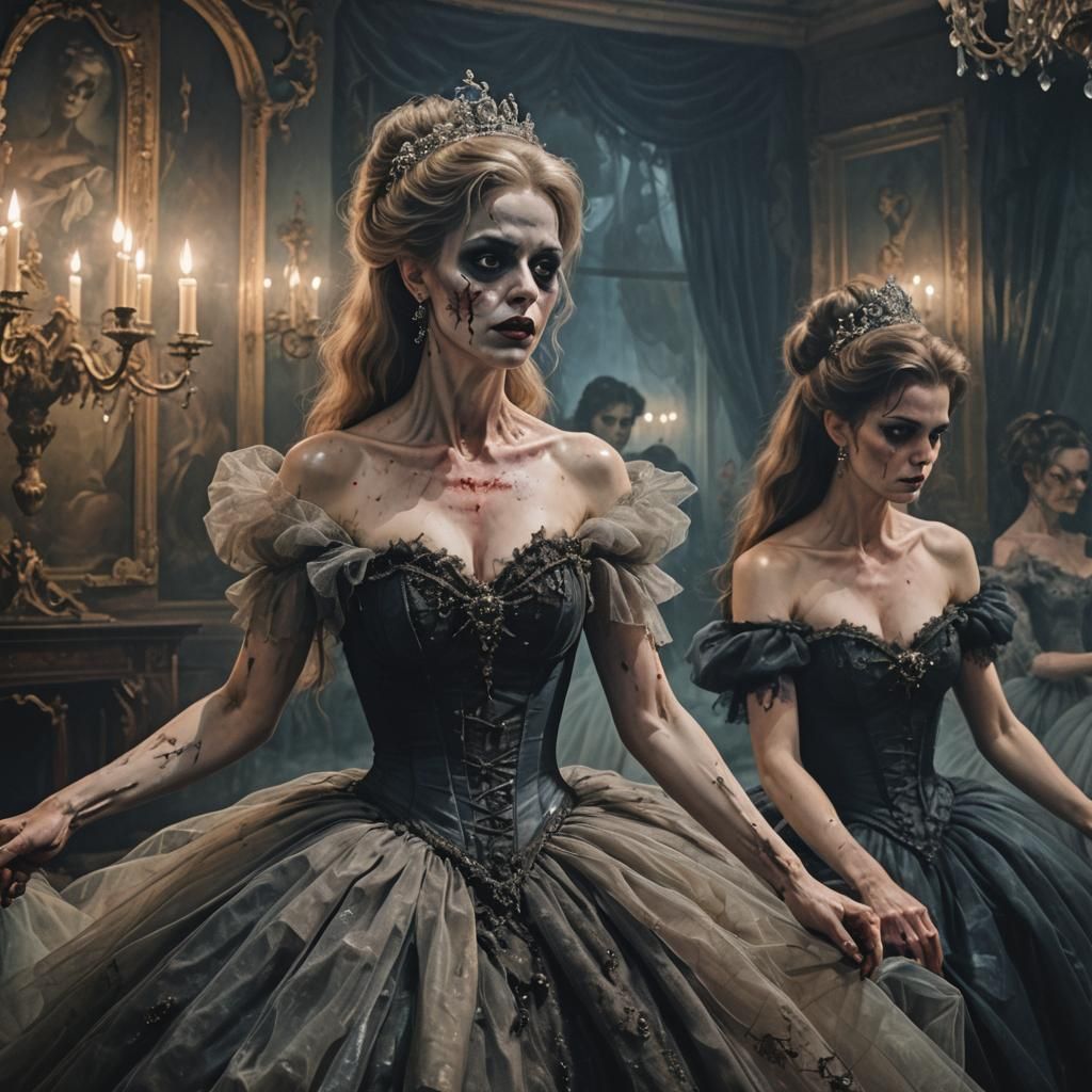 Zombie Cinderella's Ballroom Attack: Dark Fantasy