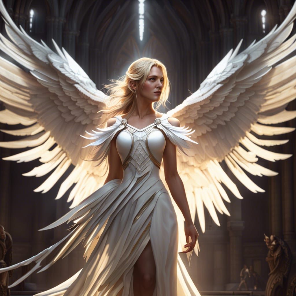 Winged Woman: Dark Fantasy Concept Art