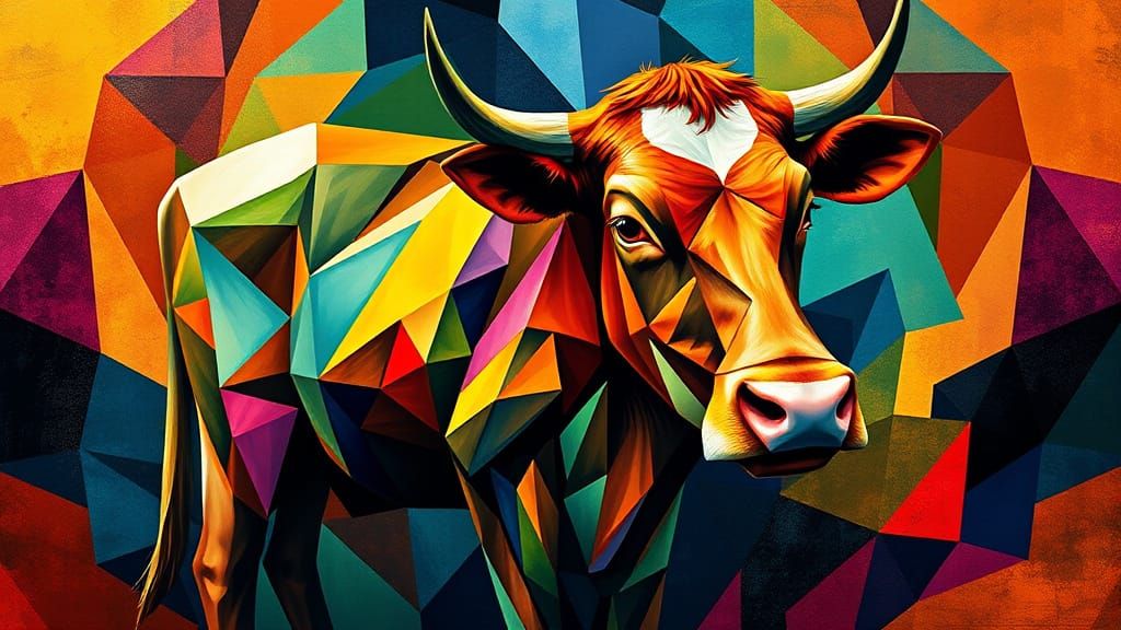 Cubist Cows (4 images)