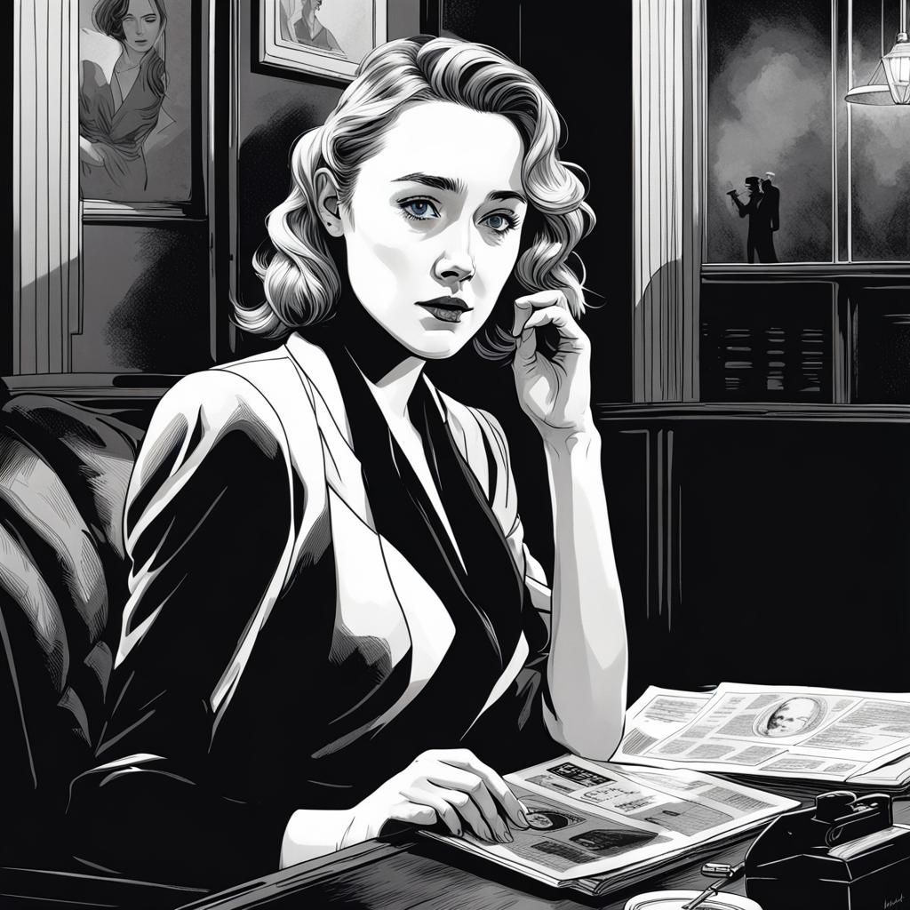Saoirse Ronan as 1940s Noir Detective