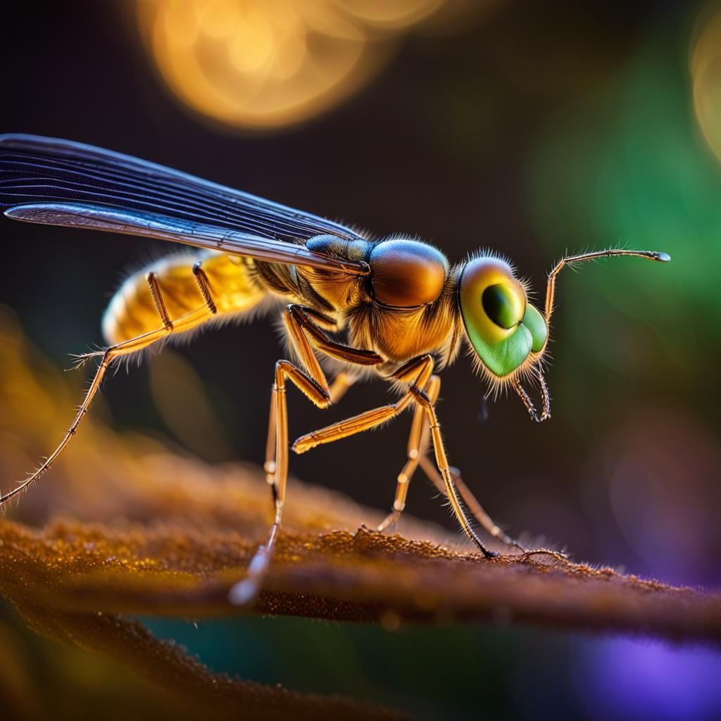 Luminescent Firefly in Magical Forest: Macro Photography