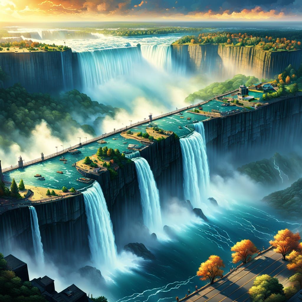 Niagara Falls: Epic Comic Book Art