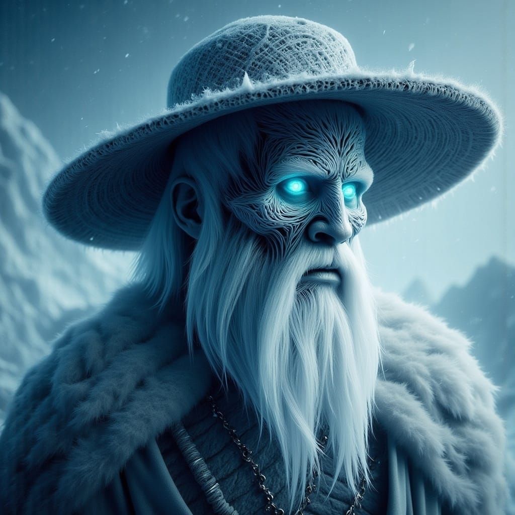 Marco Polo as a Renaissance-Style White Walker