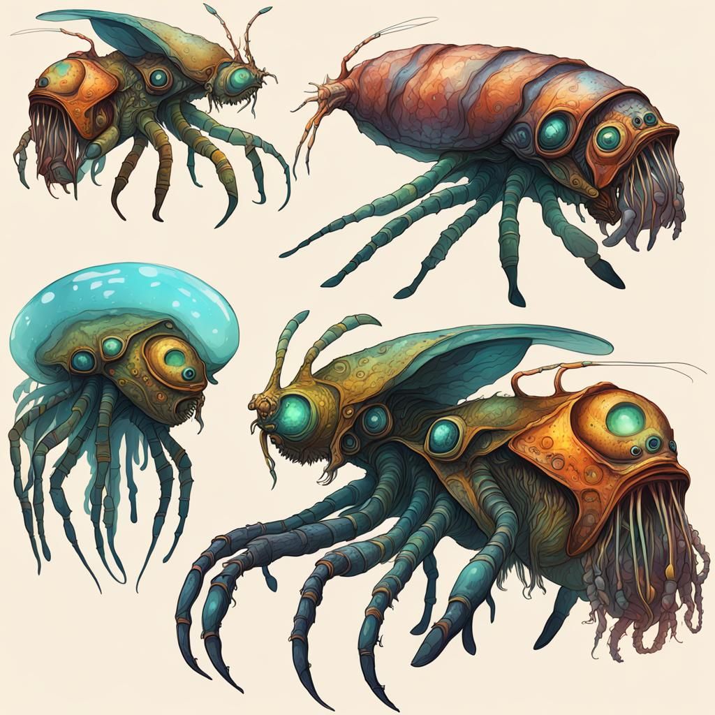 Alien Deep Sea Life: Xenobiology Concept Art
