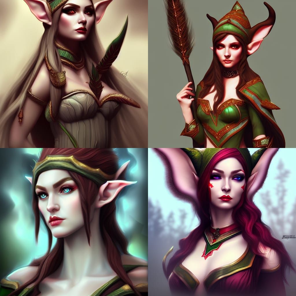 fantasy elve portrait