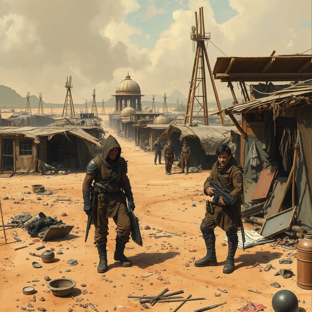 Dystopian Shanty Town: Armor Against Radiation