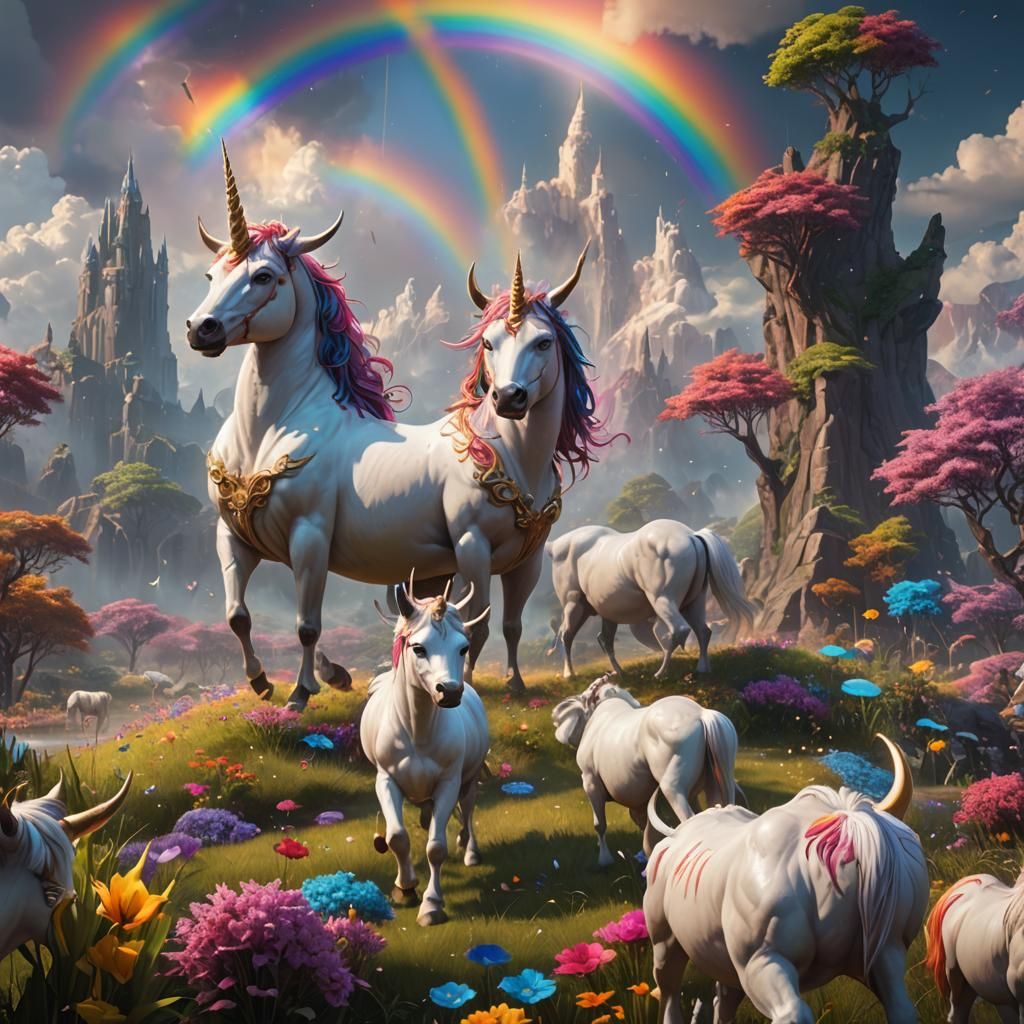 Rainbow to Unicorn Heaven: Fantasy Concept Art