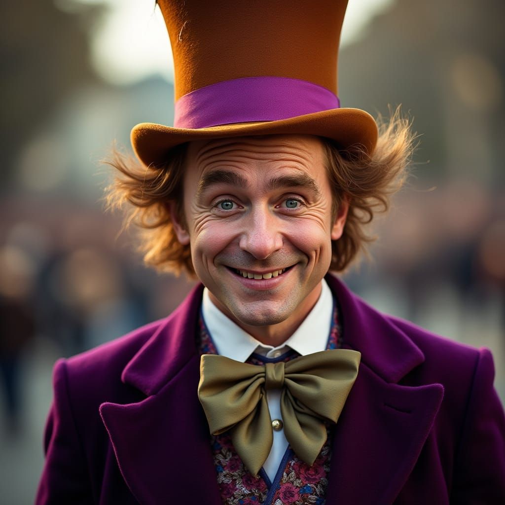 Willy Wonka Character Portrait