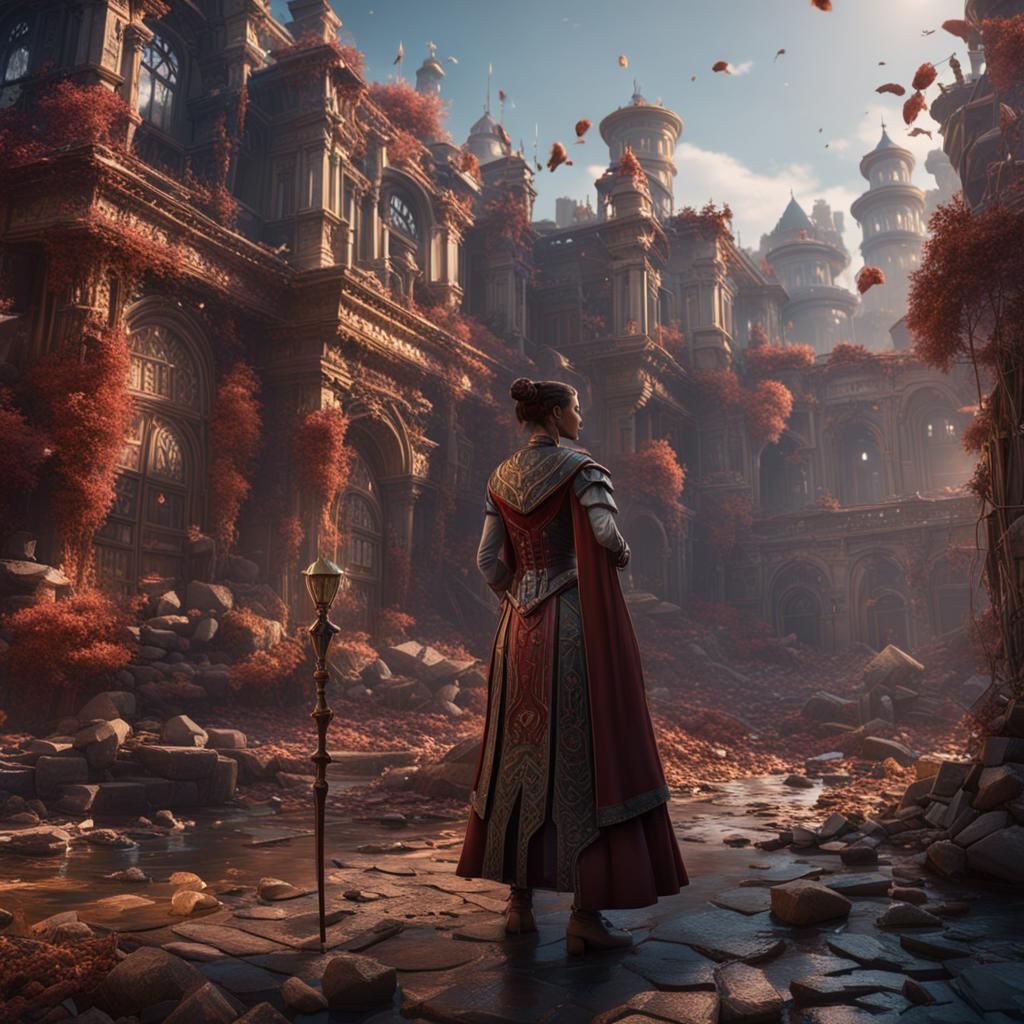 Fantastical Matte Painting: Women's Rights Concept