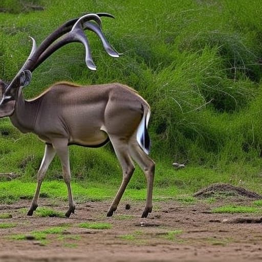 AI Generated Image of Kudu With Random Prompt