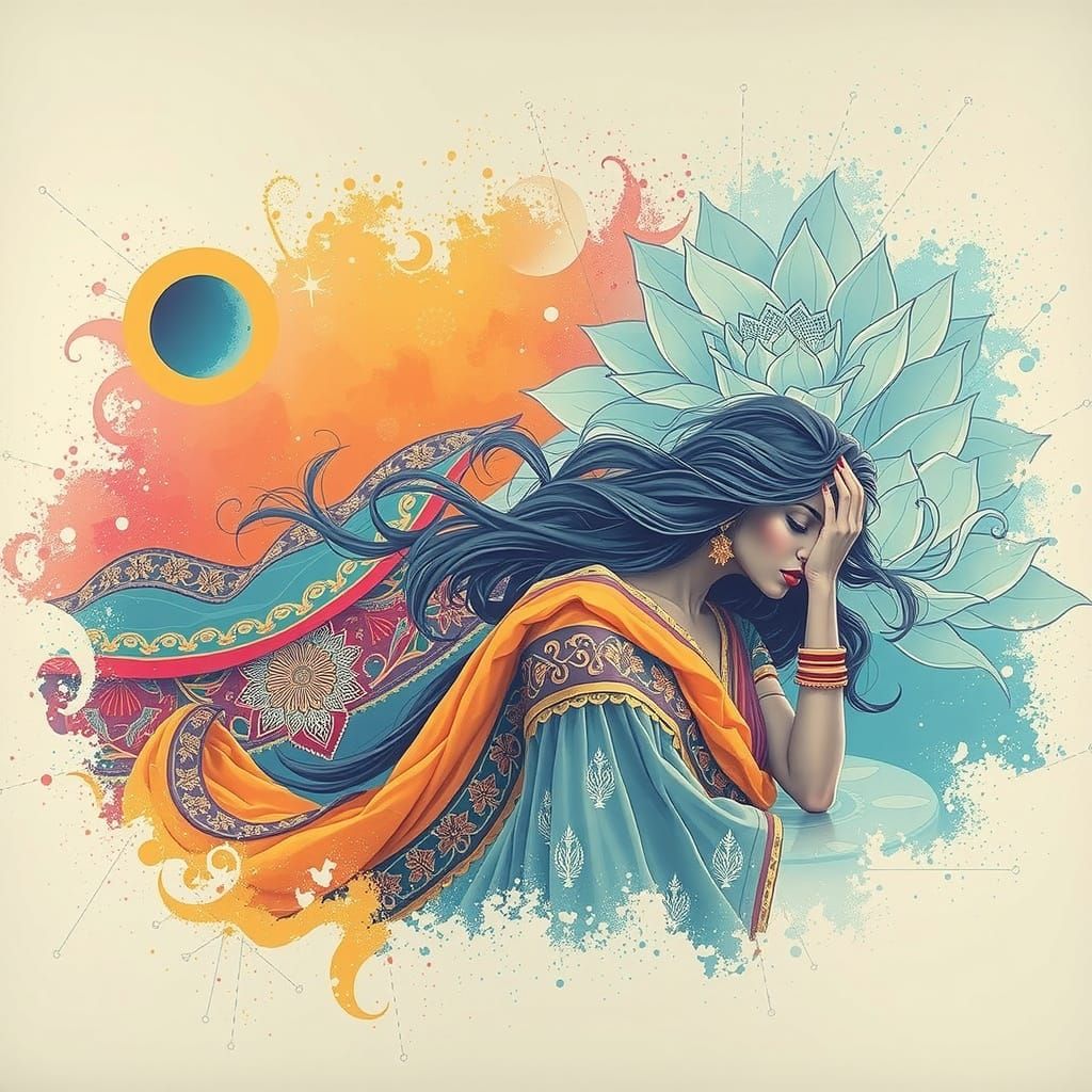 Reflections of beauty in a cosmic dance