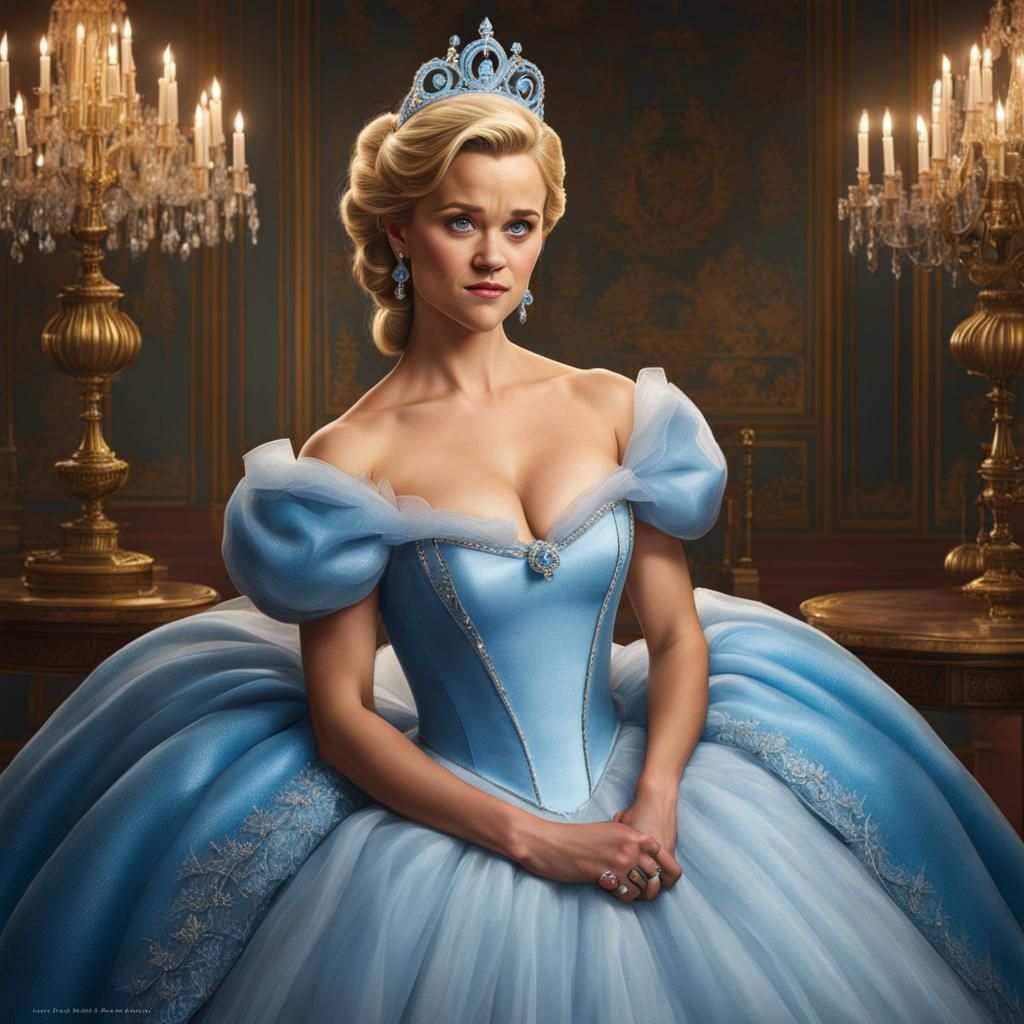 Reese Witherspoon as Cinderella in Hyperrealism