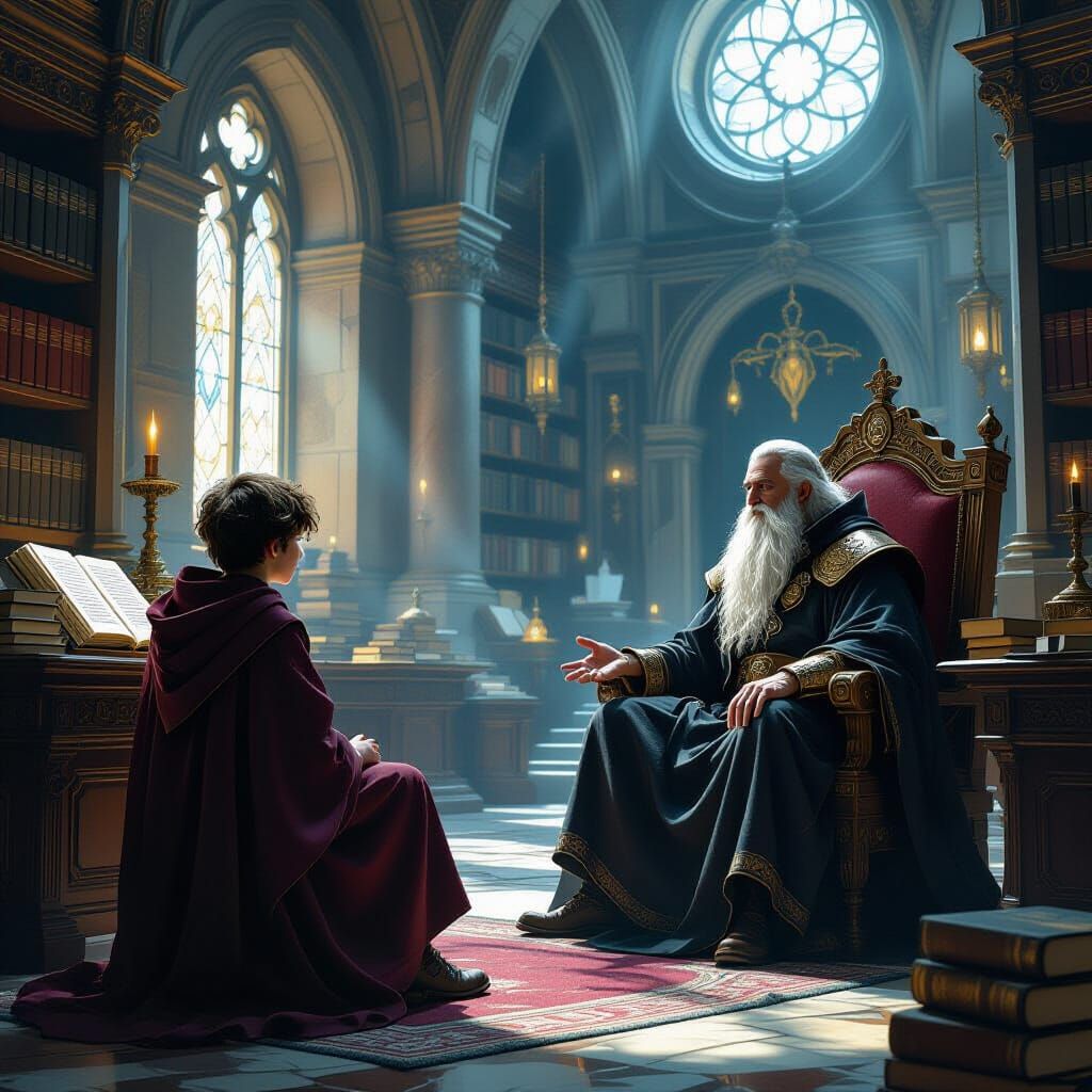 Mischievous Student's Interview with Archmage in Frazetta St...