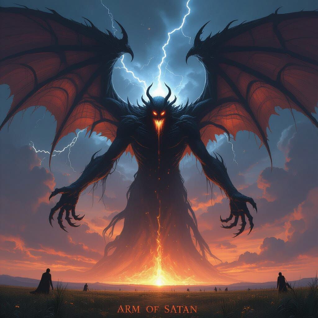 Cosmic Arm of Satan in Dark Fantasy Concept Art