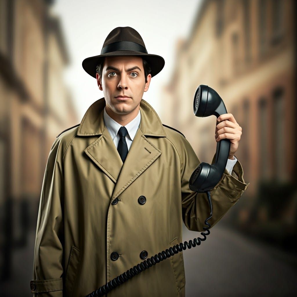 1960s Spy Parody in Cartoon Style