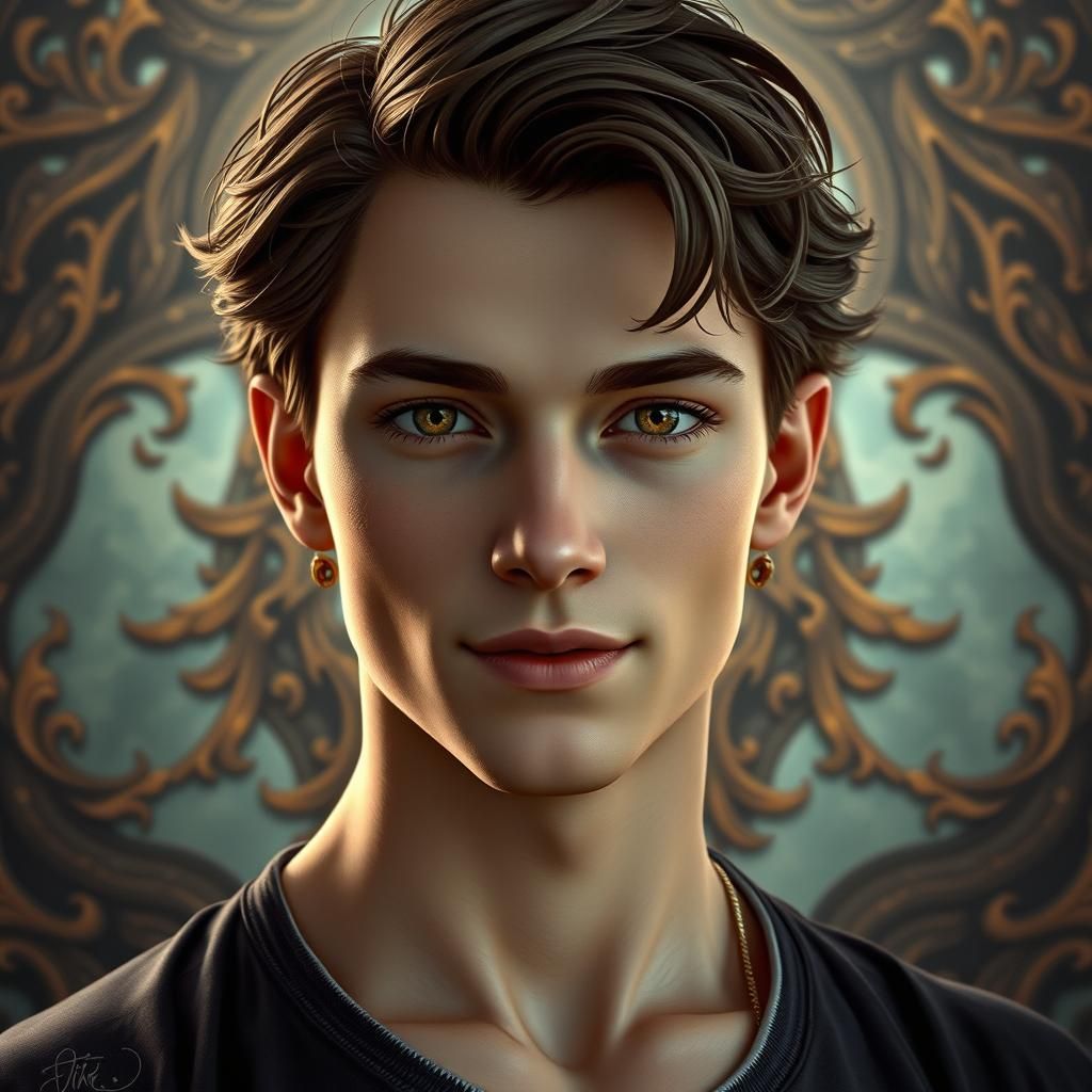 Charismatic Youth in Fantasy Concept Art