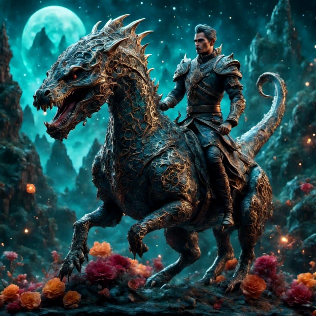 Four-Armed Vampire Centaur in Junji Ito Style