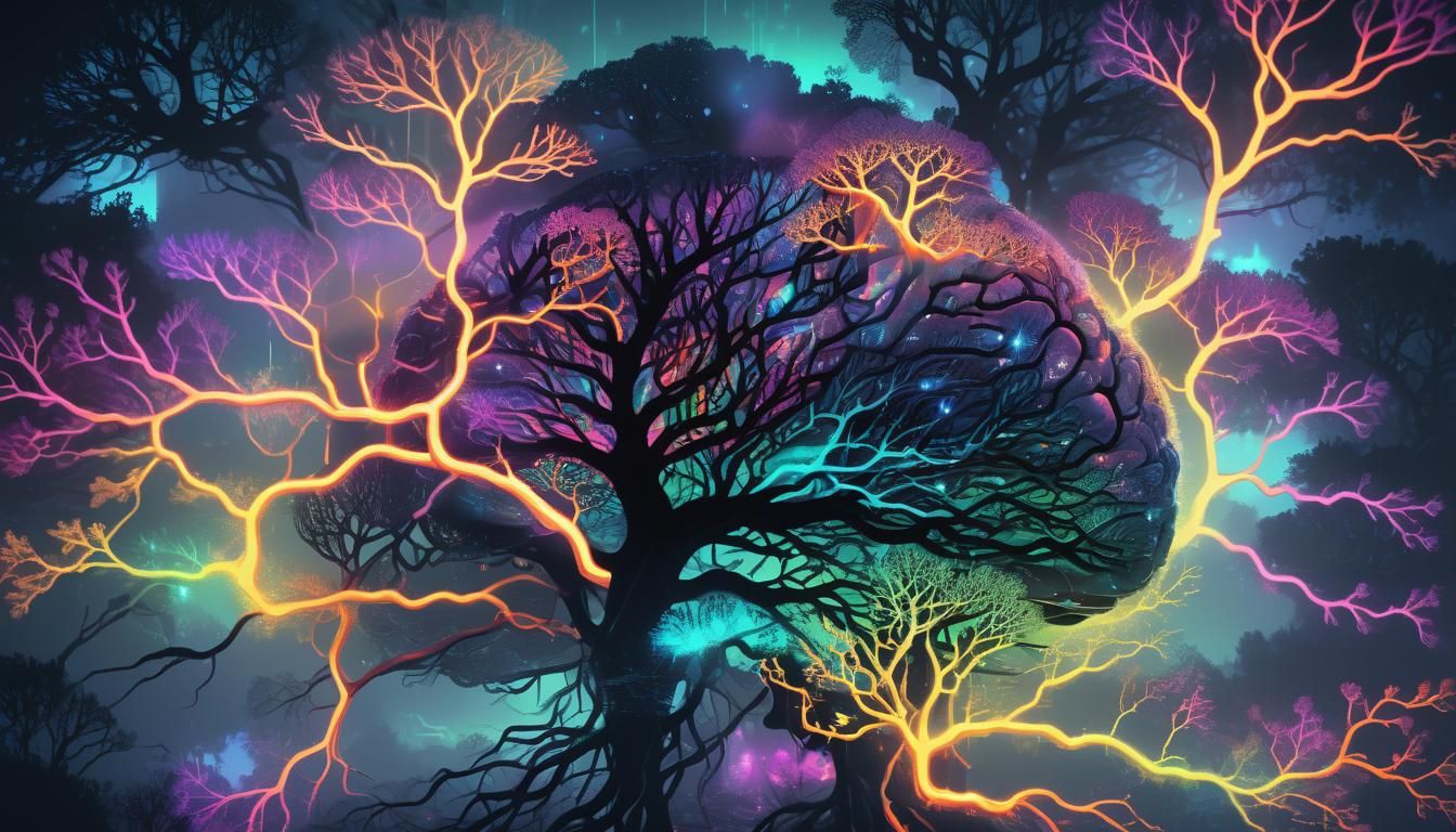 Pixel Art: Landscape in Quantum Brain