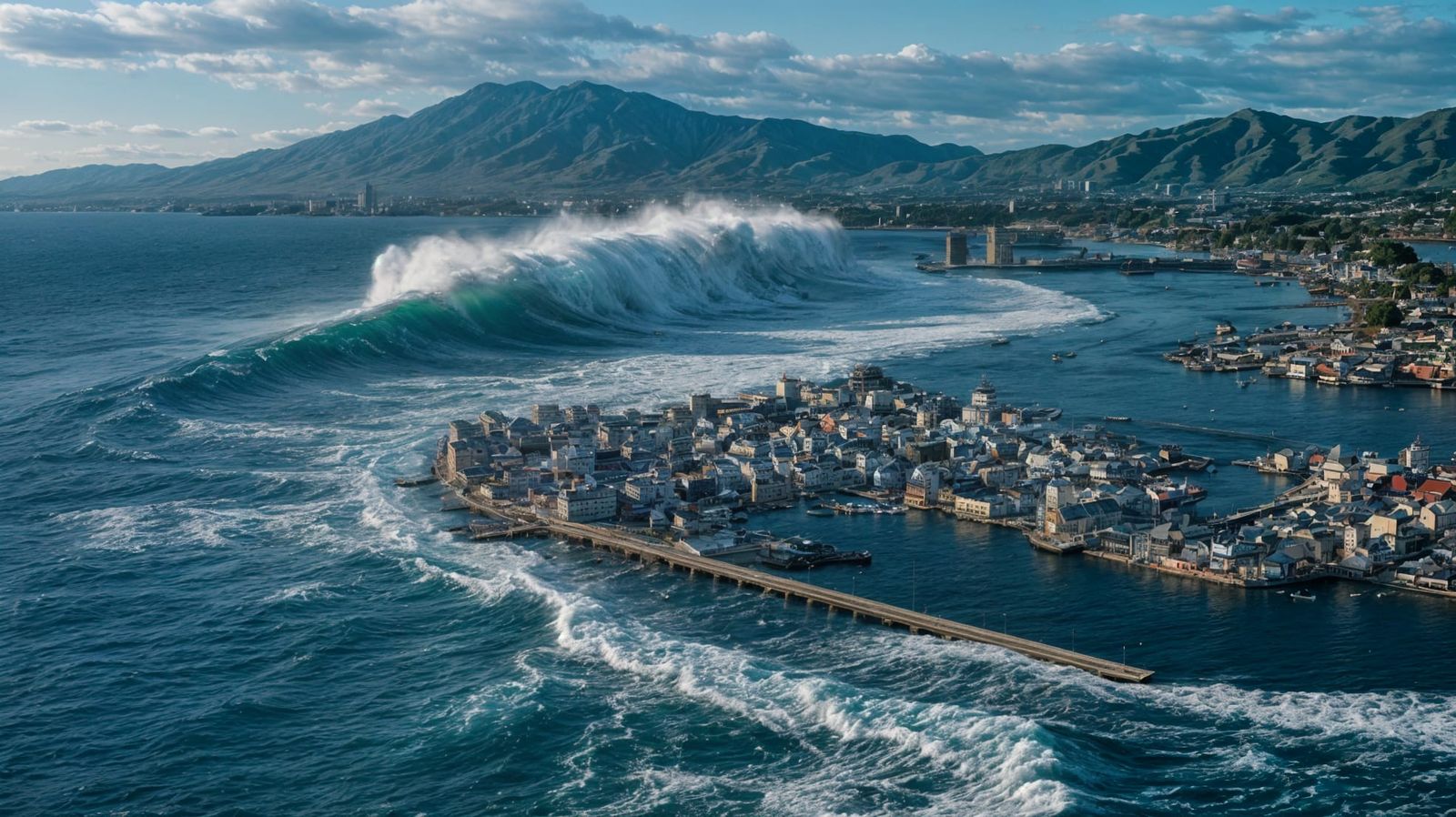 Catastrophic Tsunami Devastates 18th Century Cityscape in Vi...