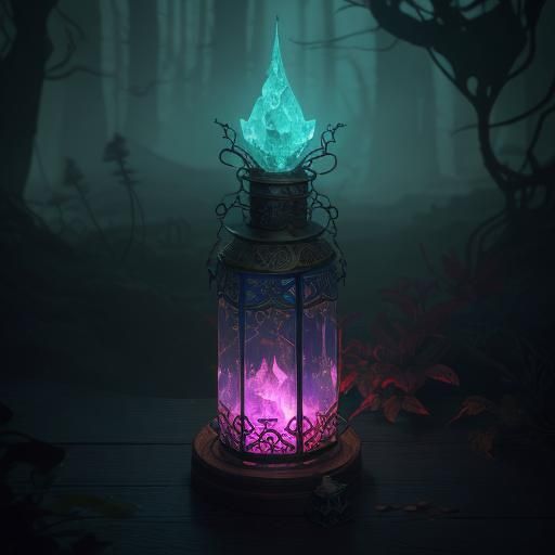 Glowing Potion of Healing: Fantasy Concept Art
