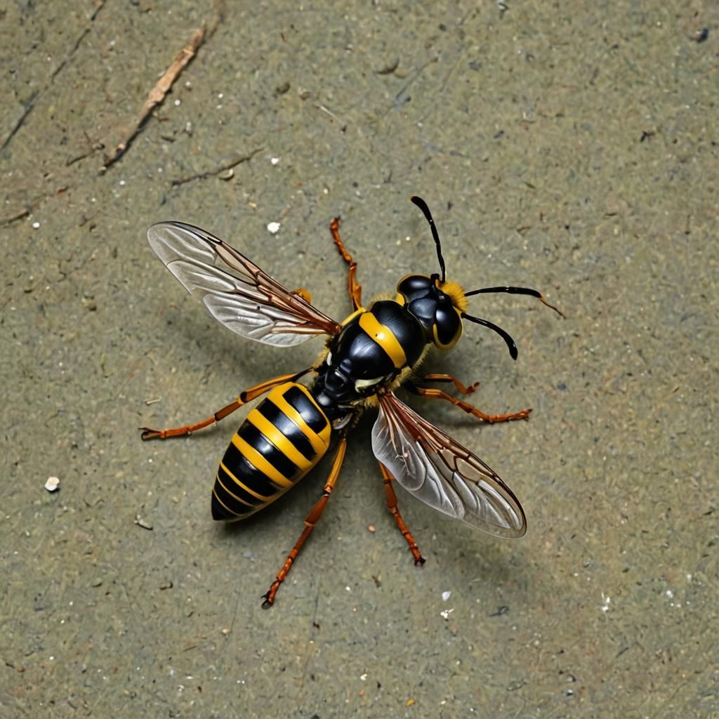 Asian Hornet Illustration